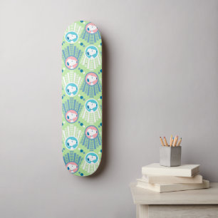 Erdnüsse Snoopy Mint Green Deko Dreams Pattern Skateboard