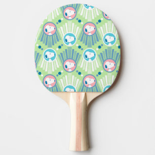 Erdnüsse Snoopy Mint Green Deko Dreams Pattern Tischtennis Schläger