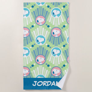 Erdnüsse   Snoopy Mint Green Deko   Name hinzufüge Strandtuch