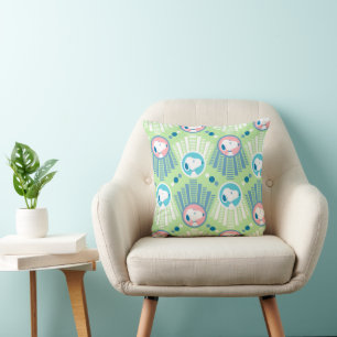 Erdnüsse Snoopy Mint Grün Deco Dreams Muster Kissen