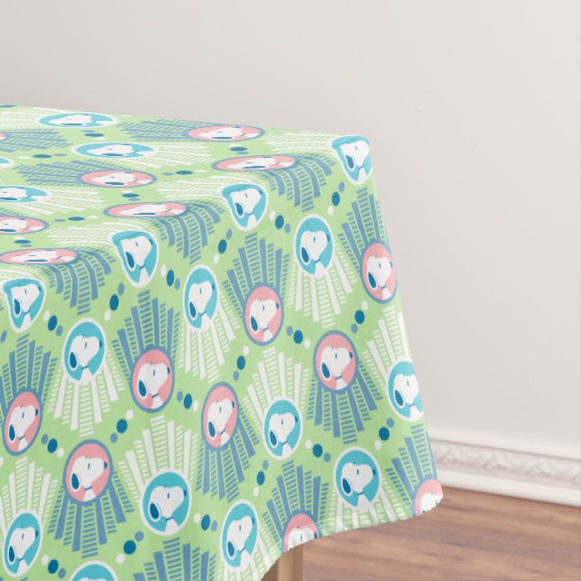 Erdnüsse | Snoopy Mint Grün Deco Dreams Muster Tischdecke (Beispiel)