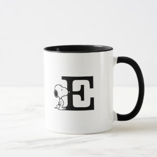 Erdnüsse   Snoopy Monogram E Tasse