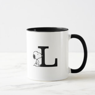 Erdnüsse   Snoopy Monogram L Tasse