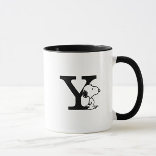 Erdnüsse Snoopy Monogram Y Tasse