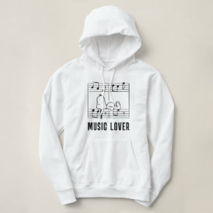 Erdnüsse   Snoopy Musical Notes Hoodie