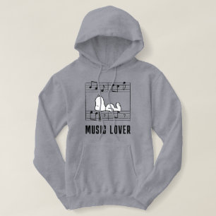 Erdnüsse   Snoopy Musical Notes Hoodie