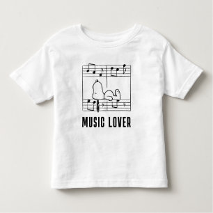 Erdnüsse Snoopy Musical Notes Kleinkind T-shirt