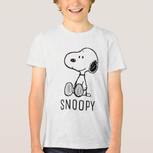 Erdnüsse   Snoopy Name hinzufügen Tri-Blend Shirt