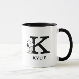 Erdnüsse   Snoopy Name & Monogram K Tasse