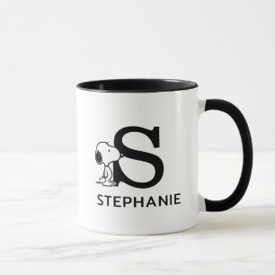 Erdnüsse   Snoopy Name & Monogram S Tasse