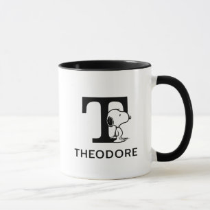 Erdnüsse Snoopy Name & Monogram T Tasse