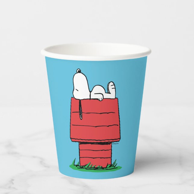Erdnüsse | Snoopy Napping Pappbecher (Vorderseite)