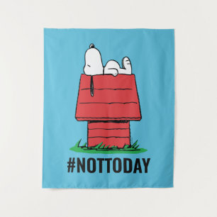 Erdnüsse   Snoopy Napping Wandteppich