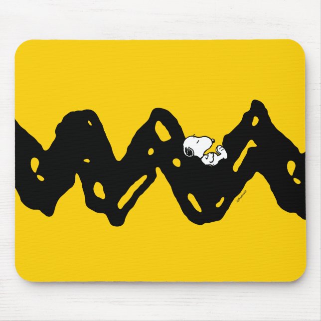 Erdnüsse | Snoopy-Nickerchen Mousepad (Vorne)