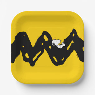Erdnüsse   Snoopy-Nickerchen Pappteller