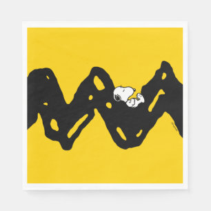 Erdnüsse Snoopy-Nickerchen Serviette