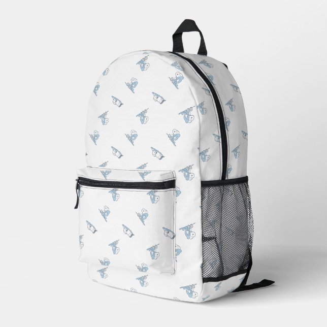 Erdnüsse | Snoopy Nickerchen Time Pattern Bedruckter Rucksack (Rückseitige Ecke Rechts)