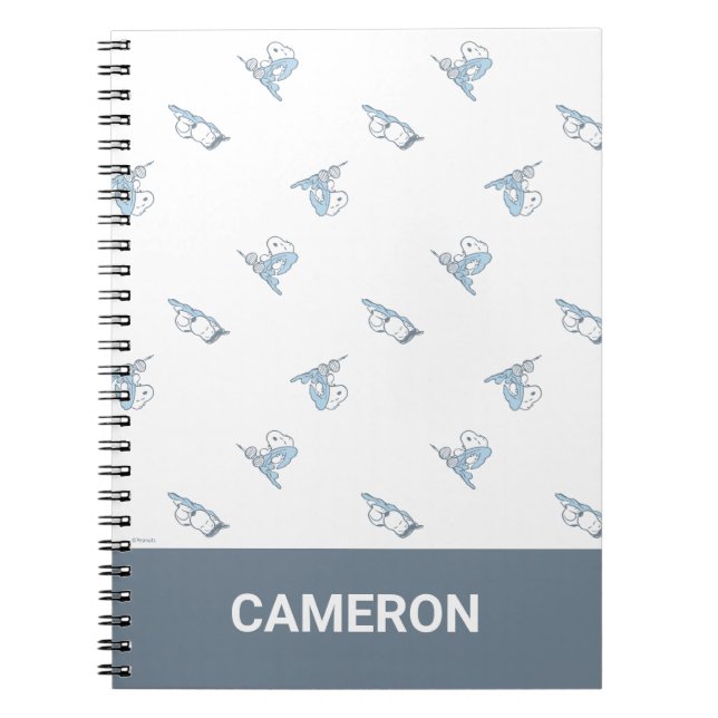 Erdnüsse | Snoopy Nickerchen Time Pattern Notizblock (Vorderseite)