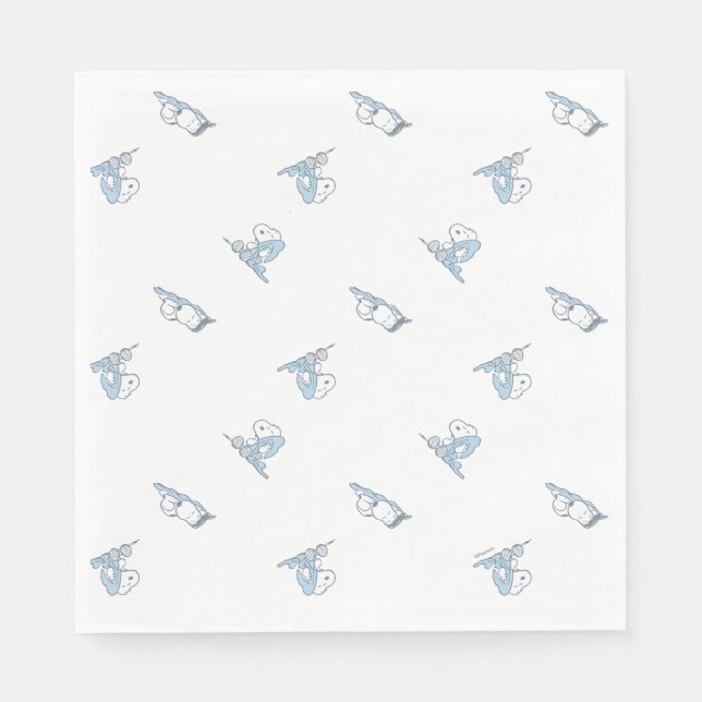 Erdnüsse | Snoopy Nickerchen Time Pattern Serviette (Vorderseite)