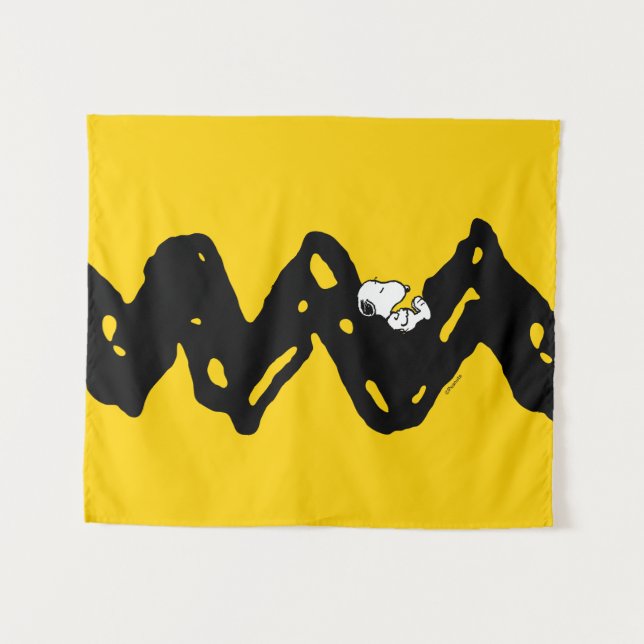 Erdnüsse | Snoopy-Nickerchen Wandteppich (Vorderseite (Horizontal))