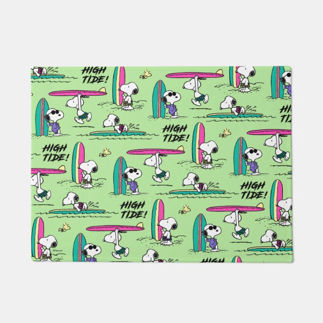 Erdnüsse | Snoopy Ocean High Tide Muster Fußmatte (Vorderseite)