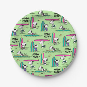 Erdnüsse   Snoopy Ocean High Tide Muster Pappteller