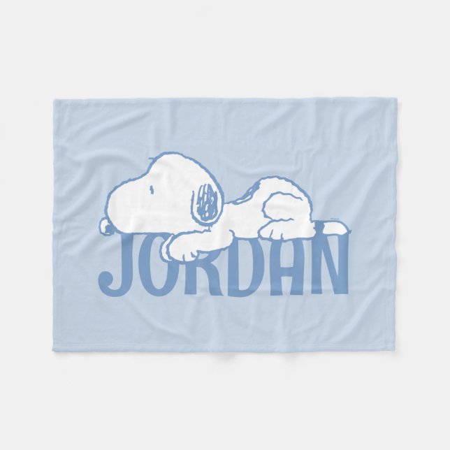 Erdnüsse | Snoopy Pastel Baby Fleecedecke (Vorderseite (Horizontal))