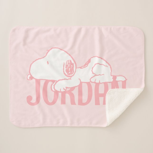 Erdnüsse | Snoopy Pastel Baby Sherpadecke (Vorderseite (Horizontal))