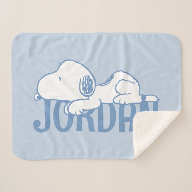 Erdnüsse | Snoopy Pastel Baby Sherpadecke (Vorderseite (Horizontal))
