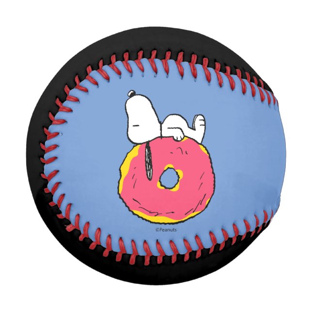 Erdnüsse | Snoopy Pink Donut Baseball (Vorderseite Links)