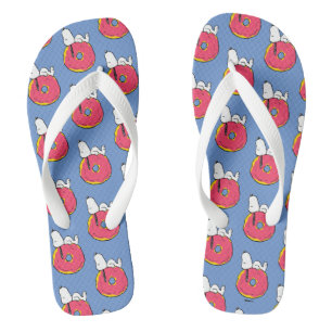 Erdnüsse Snoopy Pink Donut Flip Flops