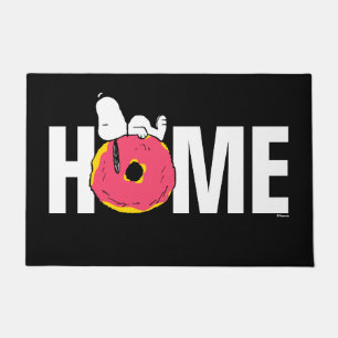 Erdnüsse Snoopy Pink Donut Fußmatte