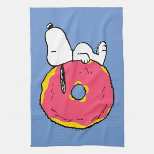 Erdnüsse   Snoopy Pink Donut Geschirrtuch