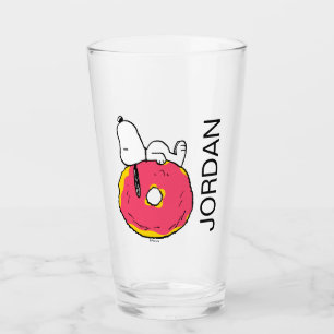Erdnüsse   Snoopy Pink Donut Glas
