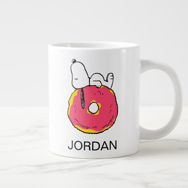 Erdnüsse | Snoopy Pink Donut Jumbo-Tasse (Rechts)