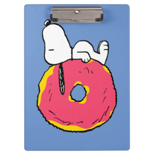 Erdnüsse   Snoopy Pink Donut Klemmbrett