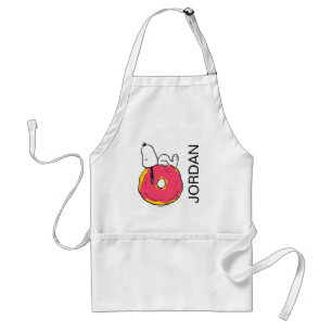 Erdnüsse Snoopy Pink Donut Schürze