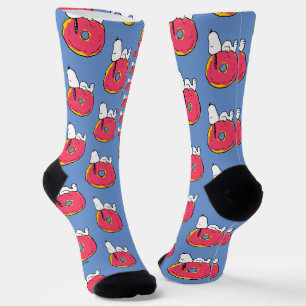 Erdnüsse   Snoopy Pink Donut Socken