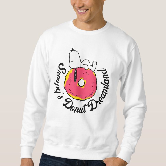 Erdnüsse | Snoopy Pink Donut Sweatshirt (Vorderseite)