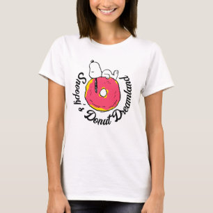 Erdnüsse Snoopy Pink Donut T-Shirt