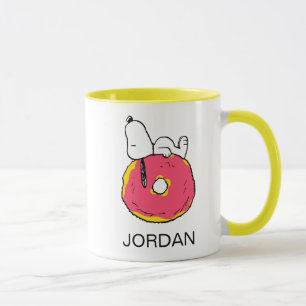 Erdnüsse   Snoopy Pink Donut Tasse