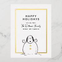 Erdnüsse | Snoopy Playing Snowman Family Foto
