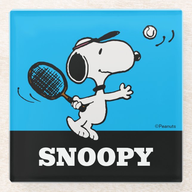 Erdnüsse | Snoopy Plays Tennis Glasuntersetzer (Vorderseite)