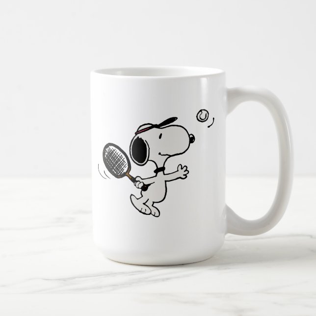 Erdnüsse | Snoopy Plays Tennis Kaffeetasse (Rechts)