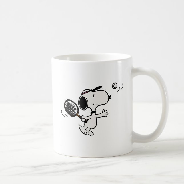 Erdnüsse | Snoopy Plays Tennis Kaffeetasse (Rechts)