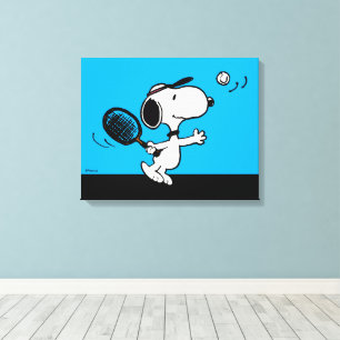 Erdnüsse   Snoopy Plays Tennis Leinwanddruck