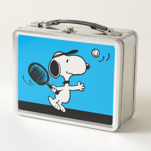 Erdnüsse   Snoopy Plays Tennis Metall Brotdose