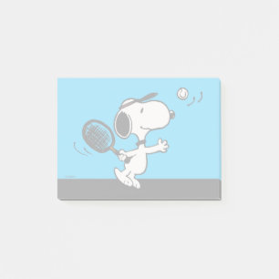 Erdnüsse   Snoopy Plays Tennis Post-it Klebezettel