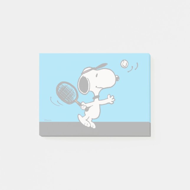 Erdnüsse | Snoopy Plays Tennis Post-it Klebezettel (Vorderseite)