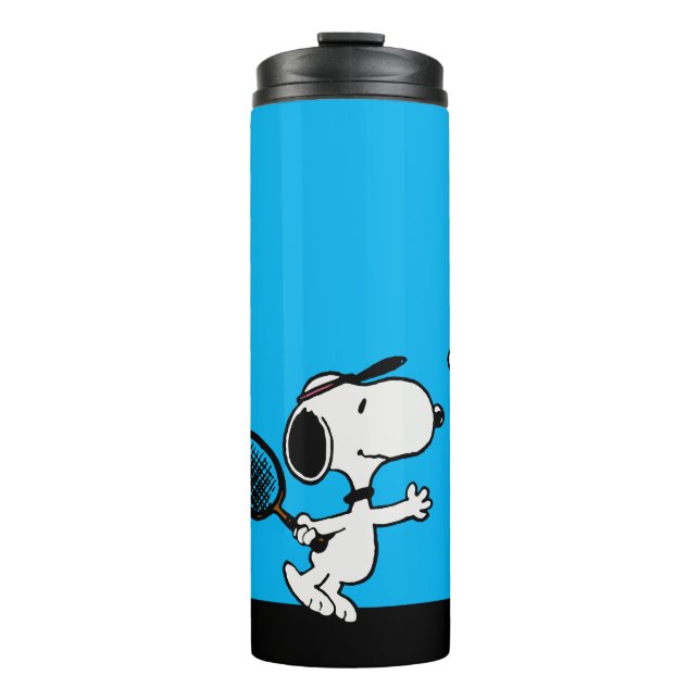 Erdnüsse | Snoopy Plays Tennis Thermosbecher (Vorderseite)